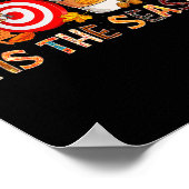 The Season Leopard Pumpkin Darts Halloween Fall Le Poster (Ecke)