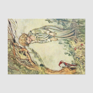 The Secret Garden Fairy Art von Charles Robinson Seidenpapier