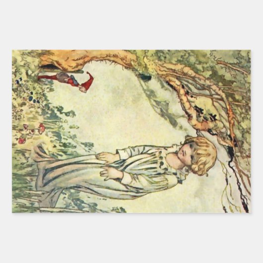 "The Secret Garden" Märchenkunst von Charles Robin Geschenkpapier Set (Vorderseite)