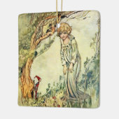 "The Secret Garden" Märchenkunst von Charles Robin Keramikornament (Links)
