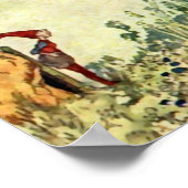 "The Secret Garden" Märchenkunst von Charles Robin Poster (Ecke)