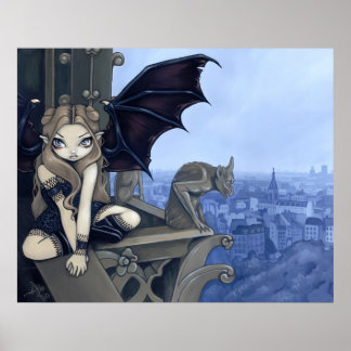 The Secret of Notre Dame gotische Märchenkunst Pri Poster
