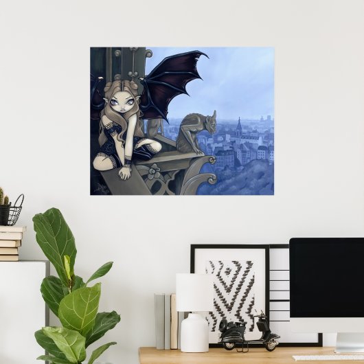 The Secret of Notre Dame gotische Märchenkunst Pri Poster (Heimbüro)