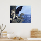 The Secret of Notre Dame gotische Märchenkunst Pri Poster (Küche)