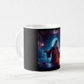 The Seer In His Chambers Consulting The Oracle Kaffeetasse (Vorderseite Links)