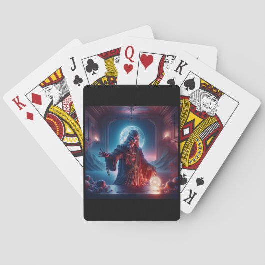 The Seer In His Chambers Consulting The Oracle Spielkarten (Rückseite)