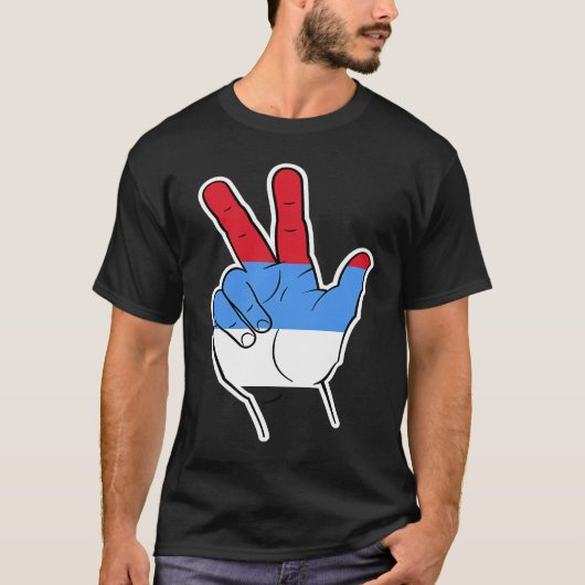 The Serbian Salute T-Shirt (Vorderseite)