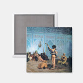 "The Serpent Charmer" von Jean Leon Gerome Magnet (Vorderseite/Rückseite)