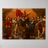 The Seven Archangels by Massimo Stanzione Poster (Vorne)