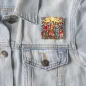 The Seven Archangels (CP 001; Chromolithograph) Button (Beispiel)