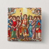 The Seven Archangels (CP 001; Chromolithograph) Button (Vorderseite)