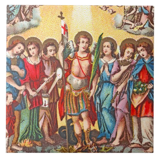 The Seven Archangels (CP 001; Chromolithograph) Fliese (Vorderseite)
