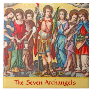 The Seven Archangels (CP 001; Chromolithograph) Fliese