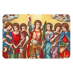 The Seven Archangels (CP 001) Chromolithograph) Magnet
