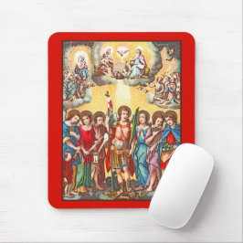 The Seven Archangels (CP 001; Chromolithograph) Mousepad