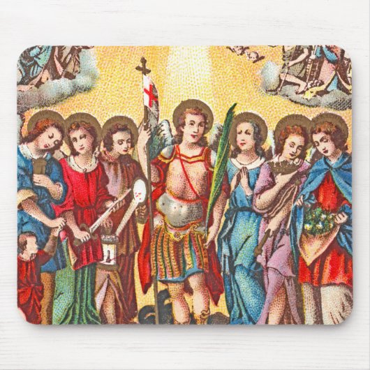 The Seven Archangels (CP 001; Chromolithograph) Mousepad (Vorne)
