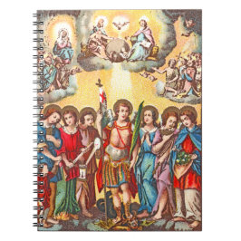 The Seven Archangels (CP 001; Chromolithograph) Notizblock