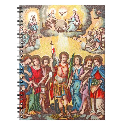 The Seven Archangels (CP 001; Chromolithograph) Notizblock (Vorderseite)