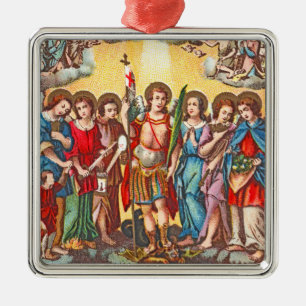The Seven Archangels (CP 001; Chromolithograph) Ornament Aus Metall