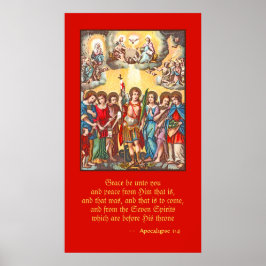 The Seven Archangels (CP 001; Chromolithograph) Poster