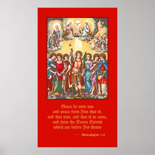 The Seven Archangels (CP 001; Chromolithograph) Poster (Vorne)