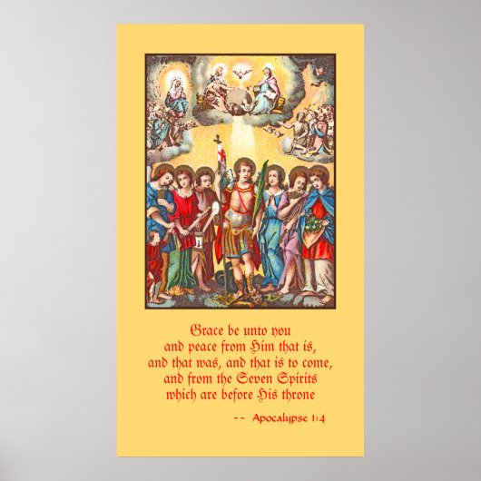The Seven Archangels (CP 001; Chromolithograph) Poster (Vorne)
