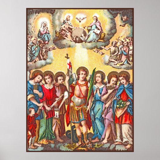 The Seven Archangels (CP 001; Chromolithograph) Poster (Vorne)