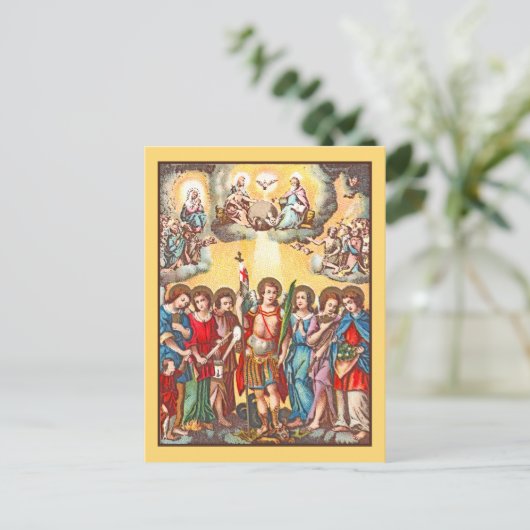 The Seven Archangels (CP 001; Chromolithograph Postkarte (Stehend Vorderseite)