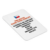 The Seven Basic Food Groups Funny Czech Magnet (Rechte Seite)