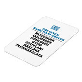 The Seven Basic Food Groups Funny Greek Magnet (Linke Seite)