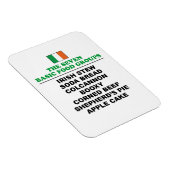 The Seven Basic Food Groups Funny Irish Magnet (Rechte Seite)