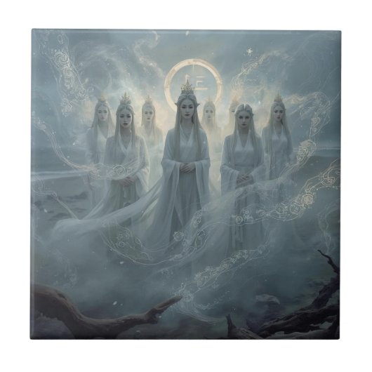 The Seven Queens of the Mist Fliese (Vorderseite)