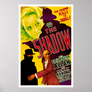 The Shadow - Vintages Filmposter von 1933 Poster
