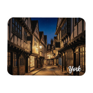 The Shambles in York England Night Magnet