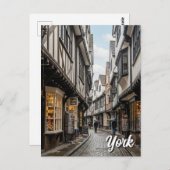 The Shambles in York England Postkarte (Vorne/Hinten)