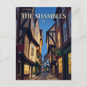 The Shambles Vereinigtes Königreich Postkarte