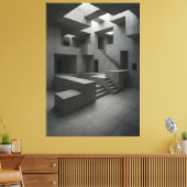 The Shape of Silent Blocks × The Shape of Withheld Leinwanddruck (Insitu (Wohnzimmer))