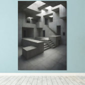 The Shape of Silent Blocks × The Shape of Withheld Leinwanddruck (Insitu (Holzboden))