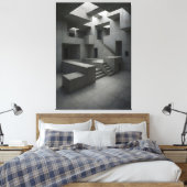 The Shape of Silent Blocks × The Shape of Withheld Leinwanddruck (Insitu (Schlafzimmer))