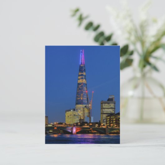 The Shard at dusk, London UK Postcard Postkarte (Stehend Vorderseite)