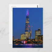 The Shard at dusk, London UK Postcard Postkarte (Vorne/Hinten)