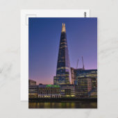 The Shard at dusk, London UK Postcard Postkarte (Vorne/Hinten)