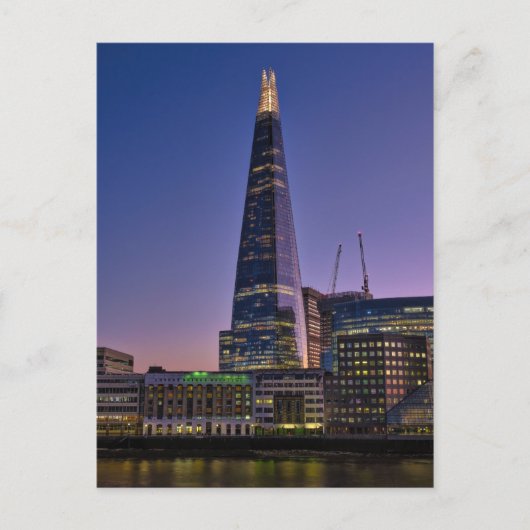 The Shard at dusk, London UK Postcard Postkarte (Vorderseite)