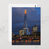 The Shard Christmas Lights, London UK Postcard Postkarte (Vorne/Hinten)