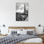 The Shard, London UK 20 x 30 Zoll Leinwanddruck (Insitu (Schlafzimmer))