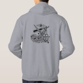 The Sharp Edge | Old-School Barber Flash Grafik T Hoodie (Rückseite)