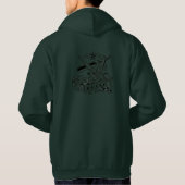The Sharp Edge | Old-School Barber Flash Grafik T Hoodie (Rückseite)
