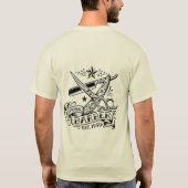 The Sharp Edge | Old-School Barber Flash Grafik T T-Shirt (Rückseite)