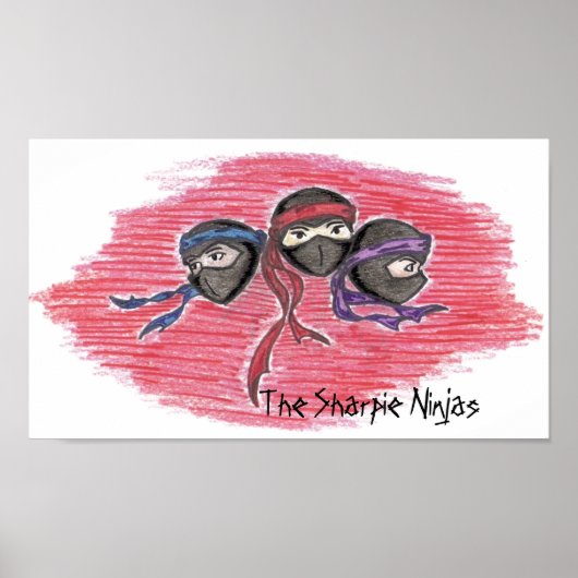 The Sharpie Ninjas logo Poster (Vorne)