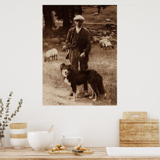 "The Shepherd"~Border Collie Poster (Küche)